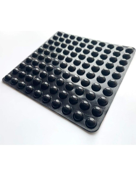 Paquete de 100 Almohadillas Adhesivas de Silicona para Muebles - Negro Paquete de 100 Almohadillas Adhesivas de Silicona para Muebles - Negro