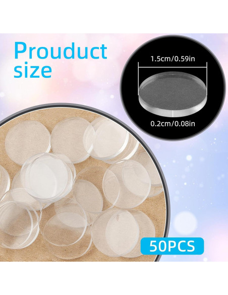 Almohadillas Antideslizantes para Mesas de Vidrio Pretwad - 50 Piezas Almohadillas Antideslizantes para Mesas de Vidrio Pretwad - 50 Piezas