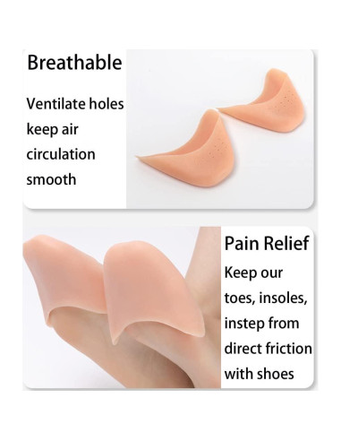 Protectores de Dedos de Silicona Misorita Beige - Almohadillas Reutilizables