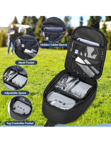 Funda de Transporte PGmoon para Dron DJI Mini 3/4 Pro - Organizador