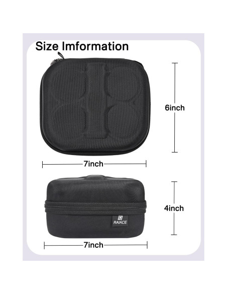 Funda Dura RAIACE para DJI Neo Mini Drone - Negro, Impermeable Funda Dura RAIACE para DJI Neo Mini Drone - Negro, Impermeable