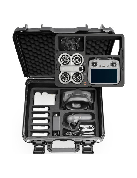 Funda Dura Impermeable Lekufee para Drone DJI Neo y Accesorios Funda Dura Impermeable Lekufee para Drone DJI Neo y Accesorios