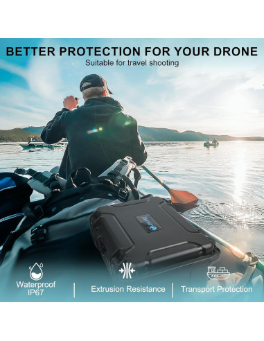 Funda Dura Impermeable Lekufee para Drone DJI Neo y Accesorios