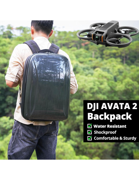 Mochila PONYRC Avata 2 Dura Impermeable para Dron y Accesorios Mochila PONYRC Avata 2 Dura Impermeable para Dron y Accesorios