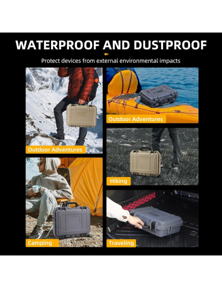 Funda Dura Impermeable BRDRC para Dron DJI Neo - Caqui Funda Dura Impermeable BRDRC para Dron DJI Neo - Caqui