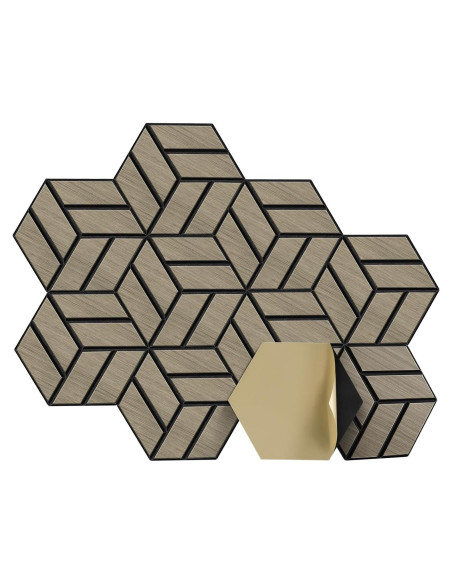 Paneles Acústicos Autoadhesivos JAMELO 10 Piezas Nuez 30x15 cm Paneles Acústicos Autoadhesivos JAMELO 10 Piezas Nuez 30x15 cm