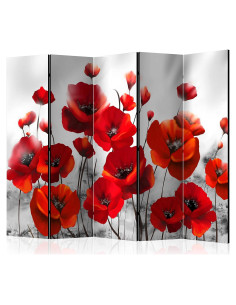 Divisor Acústico Artgeist 5 Paneles Flores 228.6x172.7 cm