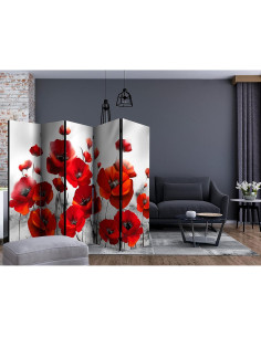 Divisor Acústico Artgeist 5 Paneles Flores 228.6x172.7 cm 2