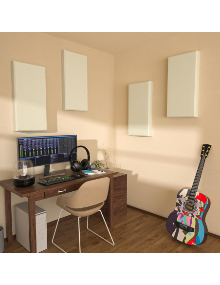 Paneles Acústicos GINCHAIN 4 PCS Beige 60x30cm Aislantes Sonido Paneles Acústicos GINCHAIN 4 PCS Beige 60x30cm Aislantes Sonido