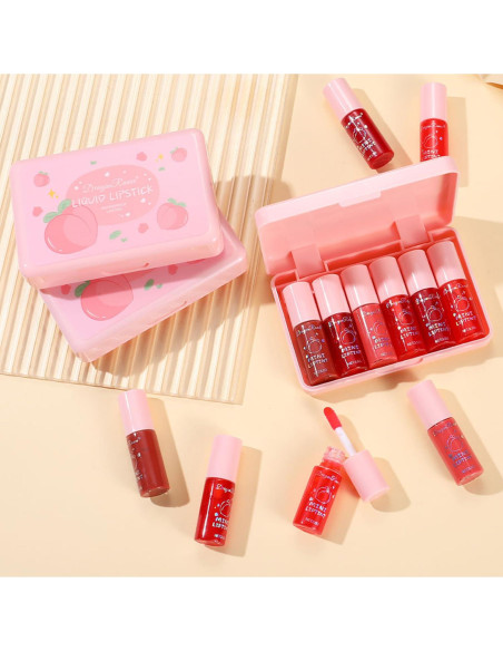 Set de Tinte de Labios Eakroo 6 Colores Multiusos Hidratante Set de Tinte de Labios Eakroo 6 Colores Multiusos Hidratante