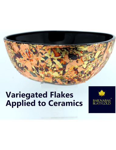 Copos de Hoja de Oro Variegada Imitación 20g Barnabas Blattgold