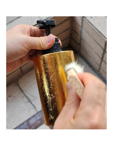 Kit de Dorado JINRUISI 100ml Adhesivo y Barniz + 100 Hojas