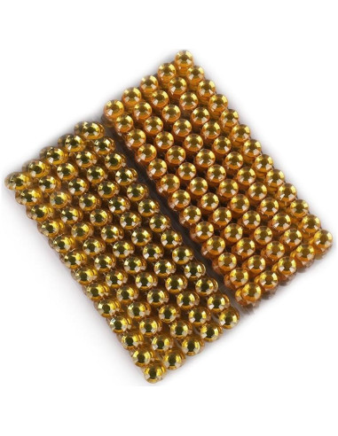 Gemas Adhesivas Doradas AoneFun 6MM - 780 Pcs para Manualidades