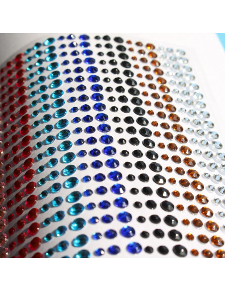 Calcomanías de Strass Autoadhesivas CREATRILL 900 Piezas 3-5mm Calcomanías de Strass Autoadhesivas CREATRILL 900 Piezas 3-5mm