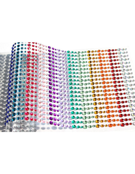 Calcomanías de Strass Autoadhesivas CREATRILL 900 Piezas 3-5mm Calcomanías de Strass Autoadhesivas CREATRILL 900 Piezas 3-5mm