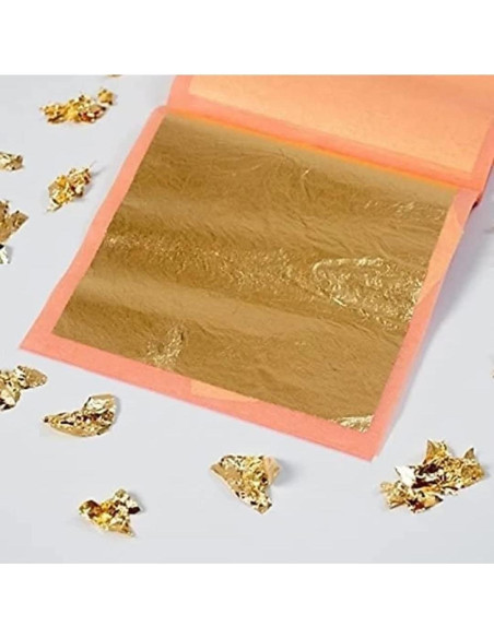 Hoja de Oro Puro 24K COMPAÑÍA DE HOJA DE ORO 2 pzs Hoja de Oro Puro 24K COMPAÑÍA DE HOJA DE ORO 2 pzs