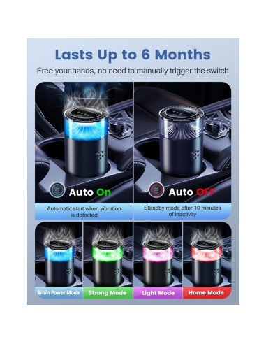 Difusor de Ambientador para Auto Smart Mountains WY-051 con 2 Fragancias