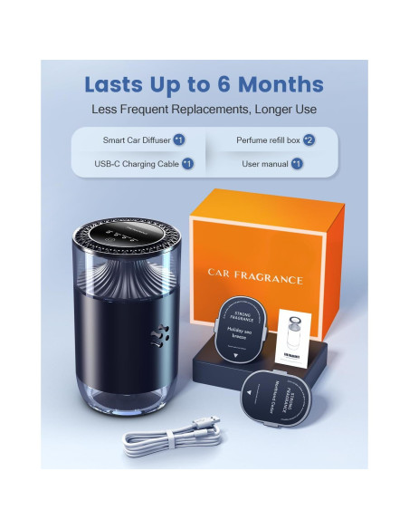 Difusor de Ambientador para Auto Smart Mountains WY-051 con 2 Fragancias Difusor de Ambientador para Auto Smart Mountains WY-051 con 2 Fragancias