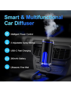 Difusor de Aromas para Auto ASTRALER CAF1 - Recargable USB 2