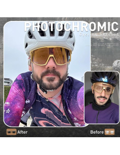 Gafas de Ciclismo KAPVOE K180 Fotoquímicas UV400 2