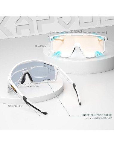 Gafas de Ciclismo KAPVOE K180 Fotoquímicas UV400