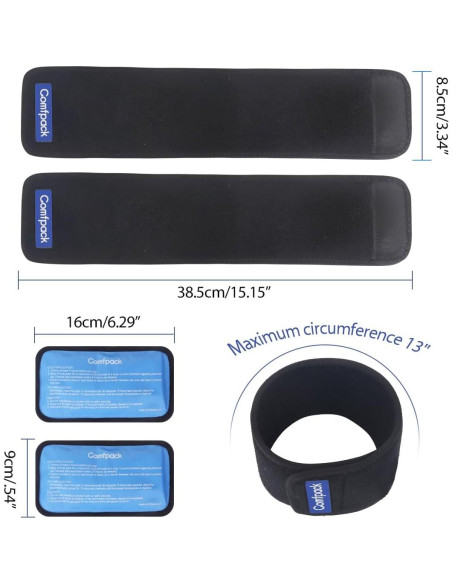 Compresa Fría Comfpack con 2 Paquetes de Gel Reutilizables Compresa Fría Comfpack con 2 Paquetes de Gel Reutilizables