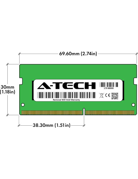 Memoria RAM A-Tech 16GB DDR4 3200MHz SO-DIMM 260-Pin Memoria RAM A-Tech 16GB DDR4 3200MHz SO-DIMM 260-Pin