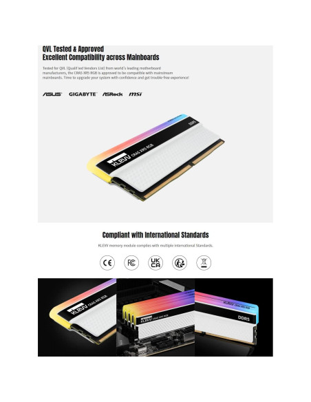 Memoria RAM KLEVV CRAS XR5 RGB 32GB DDR5 7200MHz CL36 Memoria RAM KLEVV CRAS XR5 RGB 32GB DDR5 7200MHz CL36
