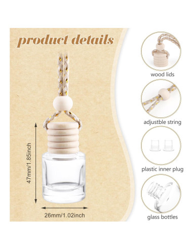 Paquete de 100 Botellas Difusoras de Aceite Esencial ConStore 8ml