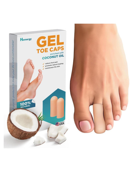 Protectores de Dedos de Gel Homergy - 2 Unidades para Alivio Protectores de Dedos de Gel Homergy - 2 Unidades para Alivio