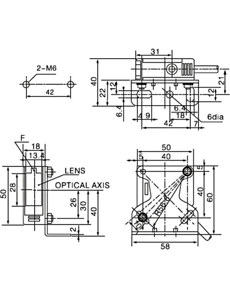 Sensor Fotoeléctrico Heschen E3JK-DS30M1 DC12-24V Tipo Difuso 30cm Sensor Fotoeléctrico Heschen E3JK-DS30M1 DC12-24V Tipo Difuso 30cm