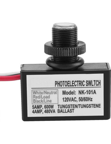 Interruptor Fotoeléctrico Automático Zerone 120V AC Luz