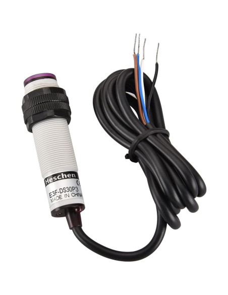 Interruptor de Proximidad Fotoeléctrico Heschen E3F-DS30P3 10-30cm Interruptor de Proximidad Fotoeléctrico Heschen E3F-DS30P3 10-30cm
