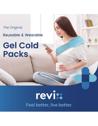 Paquete de Hielo Reutilizable REVIX 25.4x12.7cm Azul