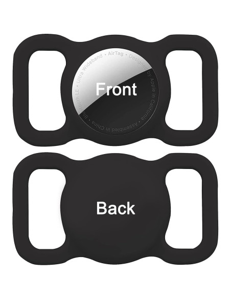 Funda Protectora para Air Tag de Collar de Perro Poivy Negra Funda Protectora para Air Tag de Collar de Perro Poivy Negra