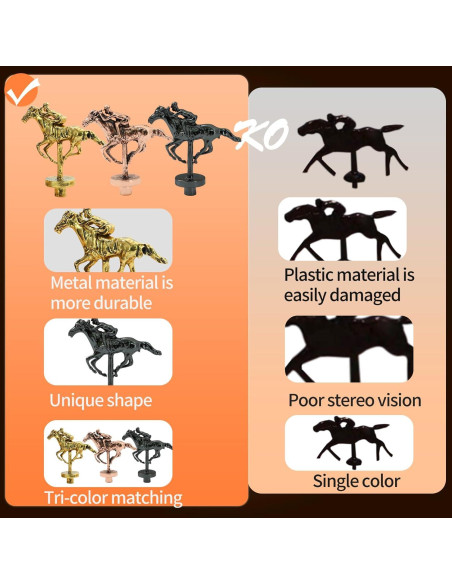 Caballos de Metal para Juego de Mesa Jyquorp - 11 Piezas Caballos de Metal para Juego de Mesa Jyquorp - 11 Piezas