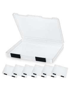 Caja de Archivo Transparente PerKoop 6 Pcs A4 31.5x25x3cm