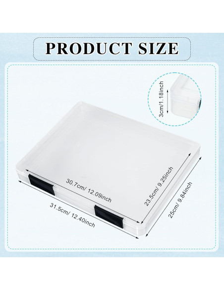 Caja de Archivo Transparente PerKoop 6 Pcs A4 31.5x25x3cm Caja de Archivo Transparente PerKoop 6 Pcs A4 31.5x25x3cm