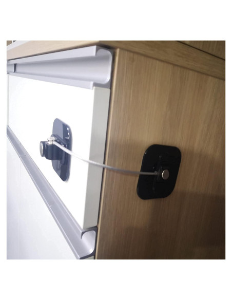 Cerraduras de Refrigerador YEYA con Llave - 2 Paquete Negro Cerraduras de Refrigerador YEYA con Llave - 2 Paquete Negro