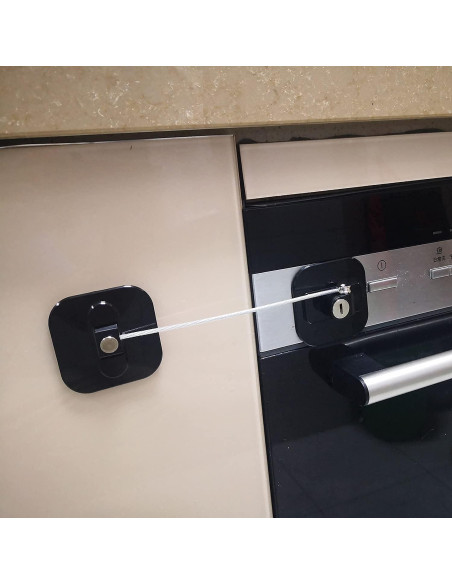 Cerraduras de Refrigerador YEYA con Llave - 2 Paquete Negro Cerraduras de Refrigerador YEYA con Llave - 2 Paquete Negro