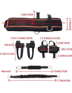Entrenador de bandas de resistencia Sunsign - Kit 9 piezas 2