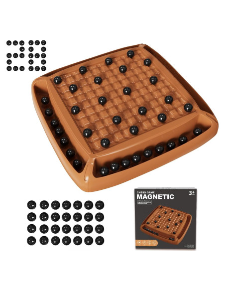 Juego de Ajedrez Magnético Hcusus 28 Piezas Portátil Juego de Ajedrez Magnético Hcusus 28 Piezas Portátil