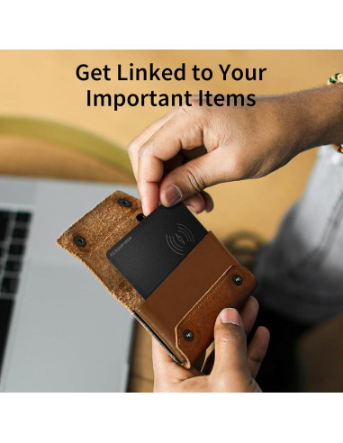 Tarjeta Localizadora Bluetooth WAFTING para Cartera - Recargable