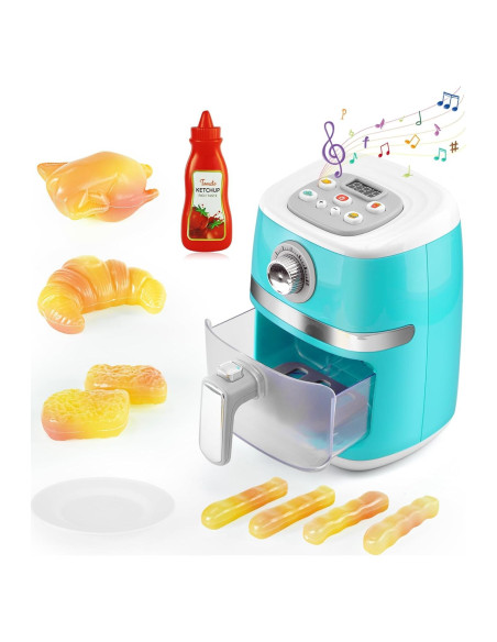 Juego de Cocina Juguete Freidora de Aire ACROFEK Azul Juego de Cocina Juguete Freidora de Aire ACROFEK Azul