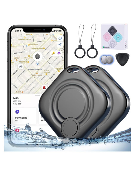 Localizador de Llaves Bluetooth DoHome Negro - Antipérdida Localizador de Llaves Bluetooth DoHome Negro - Antipérdida
