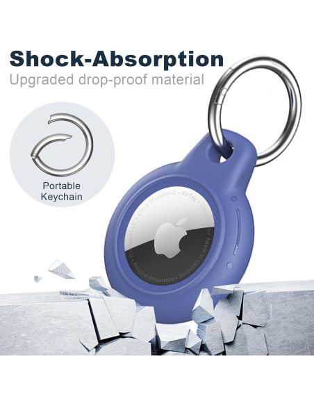 Paquete de 4 Fundas Protectores para AirTag YOKRWO Impermeables Paquete de 4 Fundas Protectores para AirTag YOKRWO Impermeables