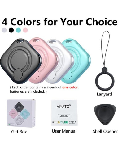Localizador de Llaves Bluetooth DoHome Negro - Antipérdida