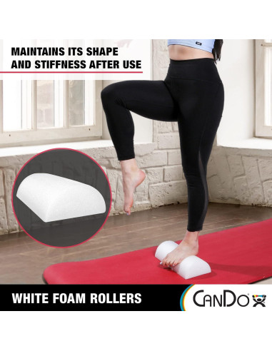 Rodillo de Espuma PE CanDo 15 cm x 91 cm para Ejercicio y Terapia