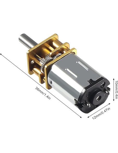 2 Piezas Motor de Reducción de Velocidad N20 DC 6V 30RPM 2 Piezas Motor de Reducción de Velocidad N20 DC 6V 30RPM