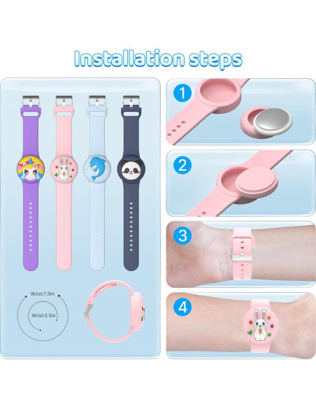 Pulsera Airtag Impermeable Motande para Niños - 2 Piezas Pulsera Airtag Impermeable Motande para Niños - 2 Piezas